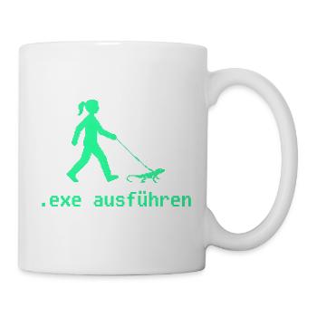 exe ausführen Sys ADMIN Systemadministrator Nerd - Tasse - Weiß - Rechts