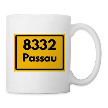 ALTE POSTLEITZAHL 8332 PLZ 94032 PASSAU BAYERN - Tasse - Weiß - Rechts