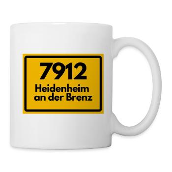 ALTE POSTLEITZAHL 7912 PLZ HEIDENHEIM AN DER BRENZ - Tasse - Weiß - Rechts