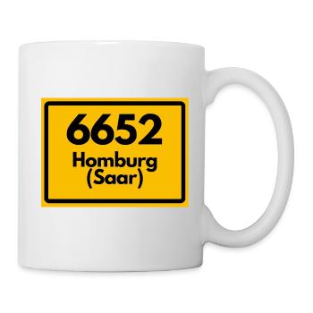ALTE POSTLEITZAHL 6652 PLZ 66424 HOMBURG SAAR SAAR - Tasse - Weiß - Rechts