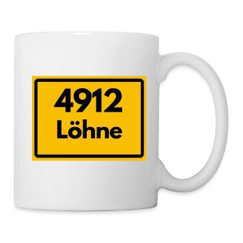 OLD POSTCODE 4912 ZIP 32584 LÖHNE NRW - Mug - white - Right