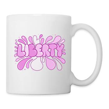 Freedom Pink Pop Art Bubbles - Mug - white - Right