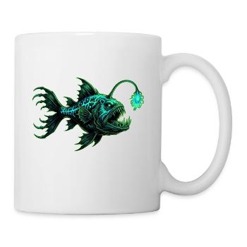 Apportez votre propre lumière – Poisson-grenouille des profondeurs - Mug blanc - blanc - Droite