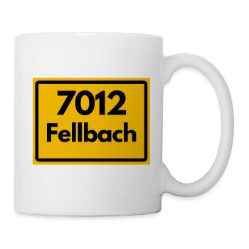 ALTE POSTLEITZAHL 7012 PLZ 70734 FELLBACH BAWÜ - Tasse - Weiß - Rechts