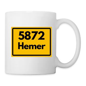 OLD POSTCODE 5872 ZIP 58675 HEMER NRW - Mug - white - Right
