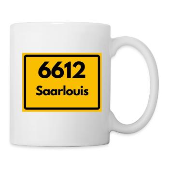 ALTE POSTLEITZAHL 6612 PLZ 66740 SAARLOUIS SAARLAN - Tasse - Weiß - Rechts