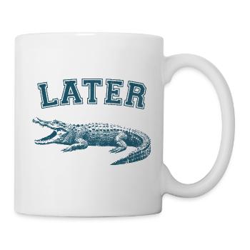 Alligator ultérieur - Mug blanc - blanc - Droite