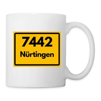 ALTE POSTLEITZAHL 7442 PLZ 72622 NÜRTINGEN BAWÜ - Tasse - Weiß - Rechts