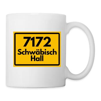 ALTE POSTLEITZAHL 7172 PLZ 74523 SCHWÄBISCH HALL - Tasse - Weiß - Rechts