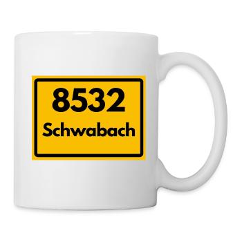 ALTE POSTLEITZAHL 8532 PLZ 91126 SCHWABACH BAYERN - Tasse - Weiß - Rechts