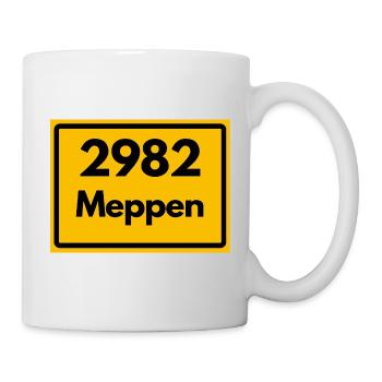ALTE POSTLEITZAHL 2982 PLZ MEPPEN NIEDERSACHSEN - Tasse - Weiß - Rechts