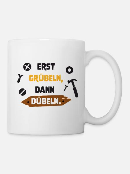 gruebeln_duebeln - Tasse - Weiß