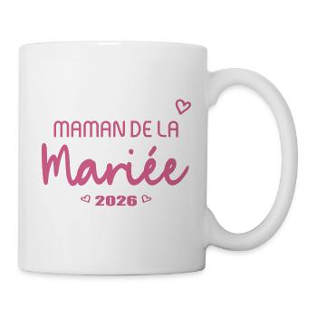Mariage 2026 - Maman de la Mariée - Mug blanc - blanc - Droite