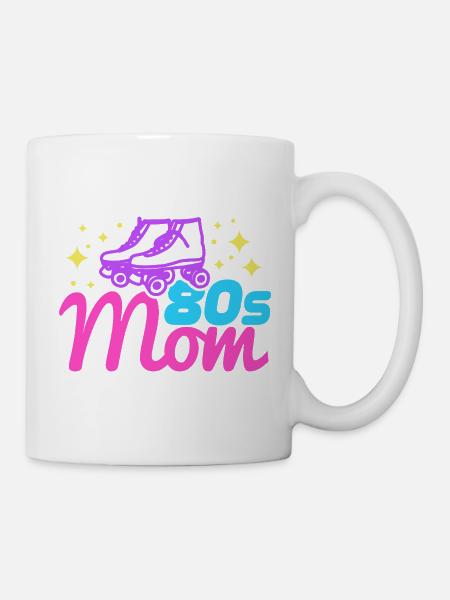 80er Jahre Mutter - Tasse - Weiß