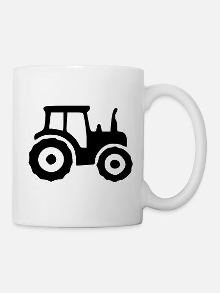 Traktor Landwirtschaft Bauern Geschenk - Tasse - Weiß