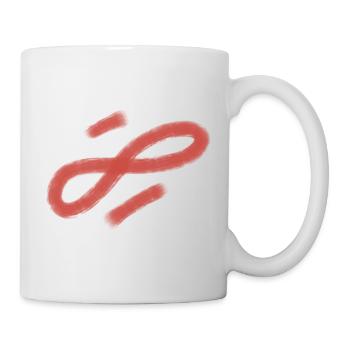 Red Brush Stroke Loop - Mug - white - Right