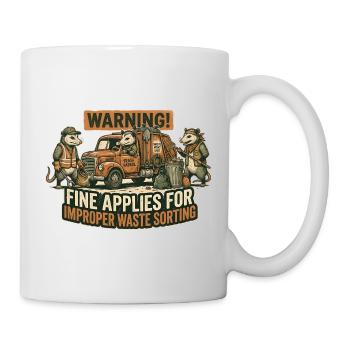 Trash collection team - Mug - white - Right
