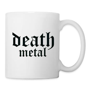 death metal logo - Mug - white - Right