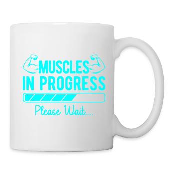 Fitness Motivation Bodybuilder Muscles In Progress - Tasse - Weiß - Rechts