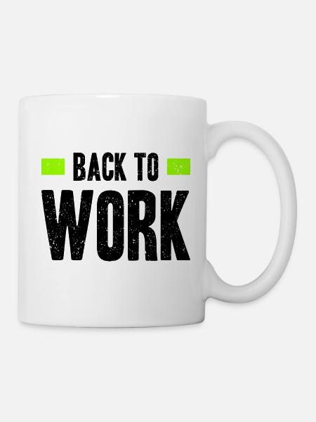 Neon Lime Geometric Burst - Mug - white