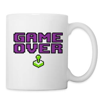 Game Over Pixel Logo - Tasse - Weiß - Rechts
