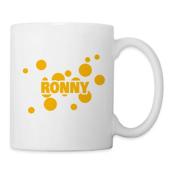Ronny als Vorname - Tasse - Weiß - Rechts
