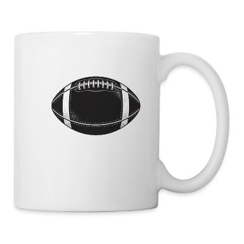 American Football - Tasse - Weiß - Rechts