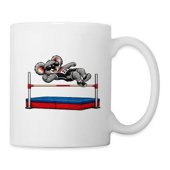 Cute koala in high jump - Mug - white - Right