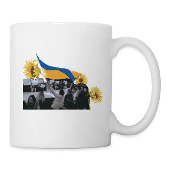 Maidan-Sonnenblumenrevolution Ukraine - Tasse - Weiß - Rechts
