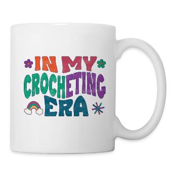 À mon époque du crochet - Mug blanc - blanc - Droite