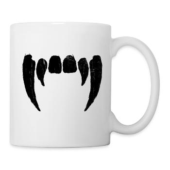 Klaue Kreis - Distressed Grafik - Tasse - Weiß - Rechts