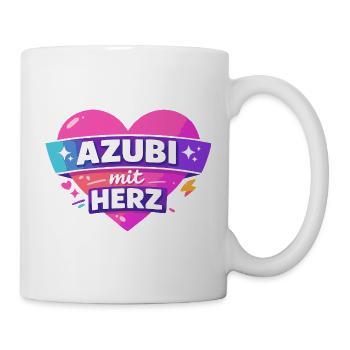 Azubi mit ganz viel Herz - Tasse - Weiß - Rechts