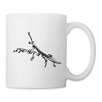 Black Locust – Insect Illustration - Mug - white - Right