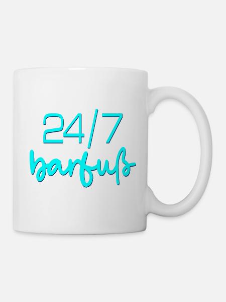Barfuß Barfußläufer - Tasse - Weiß