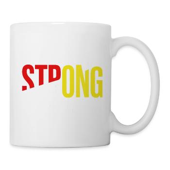 Stay Strong Typo mit Selbstvertrauen - Tasse - Weiß - Rechts