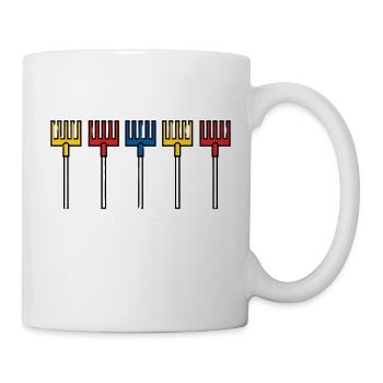 Data Center Design Garden Tools Rake Ladder - Mug - white - Right
