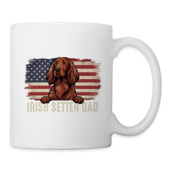 Irish Setter Dad - Red Setter Dog Owner Bird Dog - Mug - white - Right