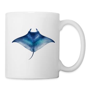 Watercolor Manta Ray - Mug - white - Right