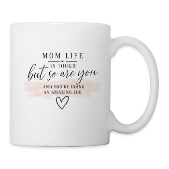 Amazing Job Pink Quote - Mug - white - Right