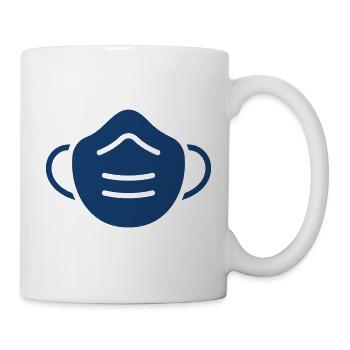 face mask - Mug - white - Right