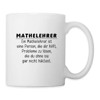 Geschenkideen für Mathelehrer - Tasse - Weiß - Rechts