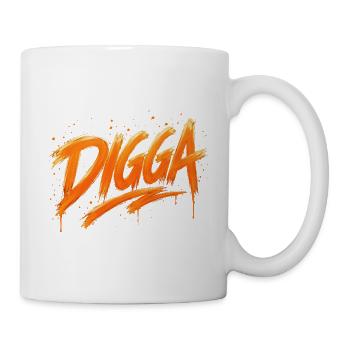 DIGGA – Urban Graffiti Statement - Tasse - Weiß - Rechts