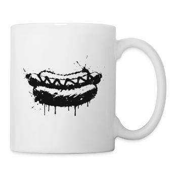 Hot Dog Street Art Black - Mug - white - Right