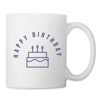 ALLES GUTE ZUM GEBURTSTAG. ALLES GUTE ZUM GEBURTSTAG. JAHRESTAG. - Tasse - Weiß - Rechts