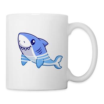 Shark Cartoon - Mug - white - Right