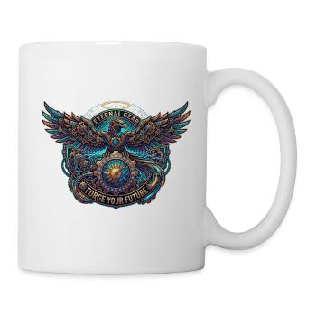 Aigle Éternel Engrenage - Mug blanc - blanc - Droite