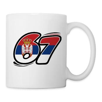 67 Serbien Edition - Tasse - Weiß - Rechts