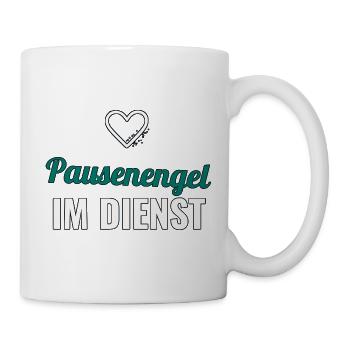 Angel on duty – gift for teacher - Mug - white - Right