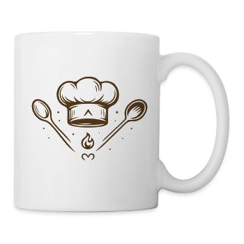 Chapeau de boulanger – Motif symbole de boulangerie - Mug blanc - blanc - Droite