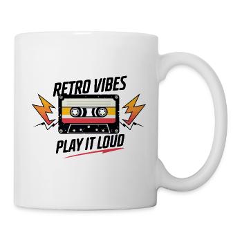 Retro Vibes Tape - Tasse - Weiß - Rechts